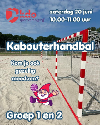 Kabouterhandbal groep 1 en 2 Kabouterhandbal groep 1 en 2